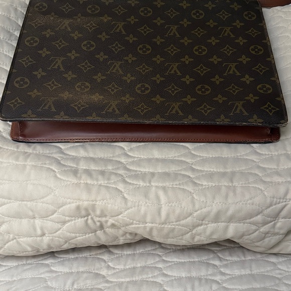 Authentic Louis Vuitton Dark Brown Monogram Briefcase/ 2 way bag - Picture 6 of 11